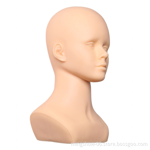 Professional Bald Mannequin Head With Stand for  For Wigs Hats Jewelry displaying